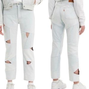 Levi’s Color Block Cut Out Denim Jeans